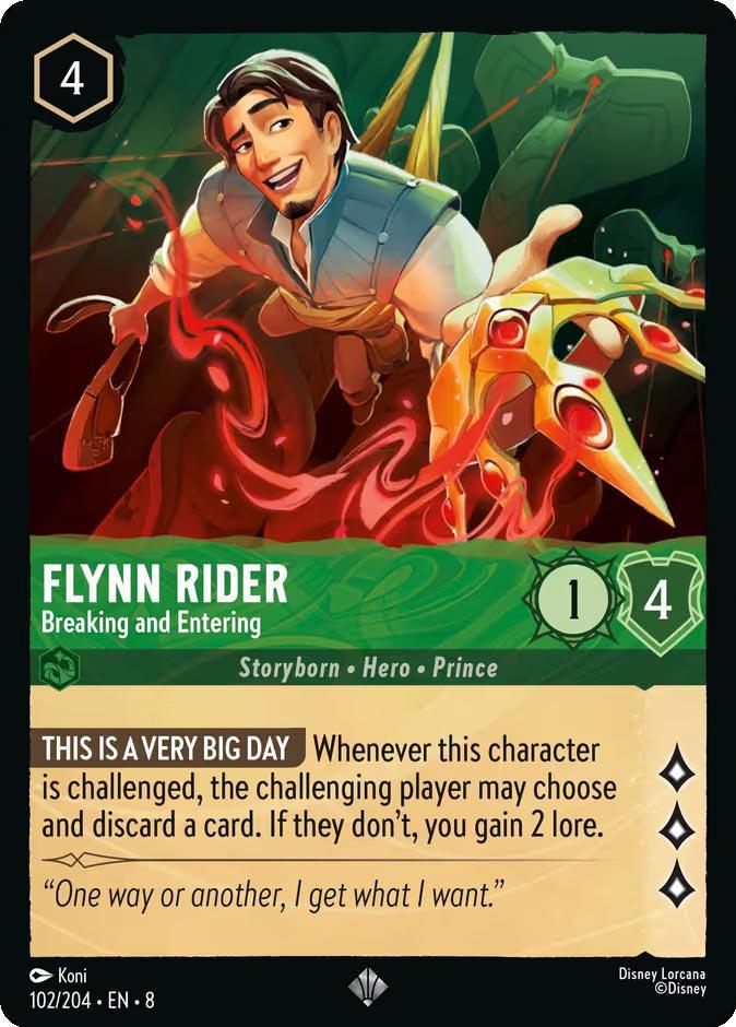 Flynn Rider - Breaking and Entering - 102/204 [Reign of Jafar] [Non-Foil]