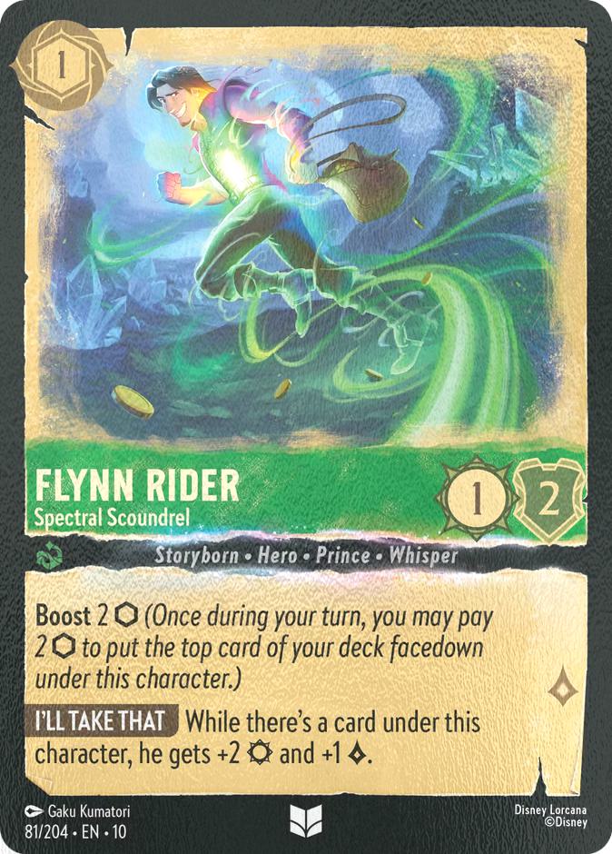 Flynn Rider - Spectral Scoundrel - 81/204 [Whispers in the Well] [Cold Foil]