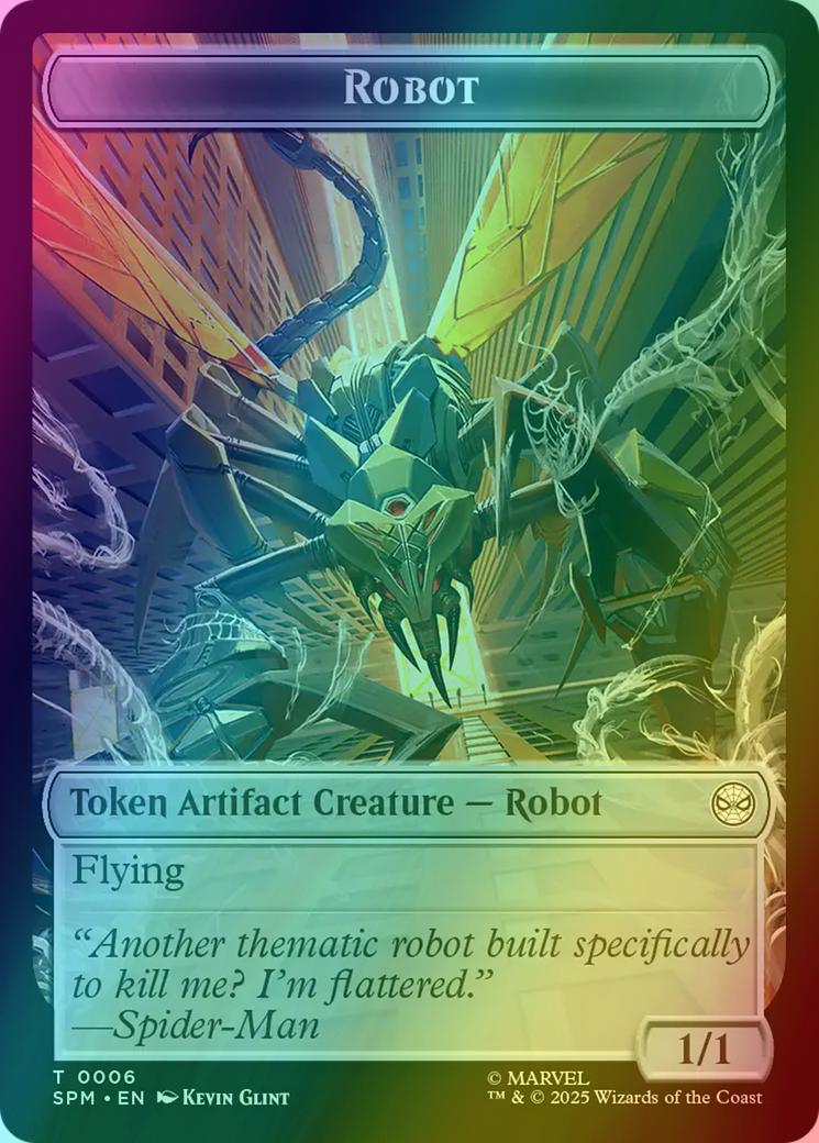 Food Token (05) // Robot Token (06) [Marvel's Spider-Man: Tokens] [Foil] - Image 2