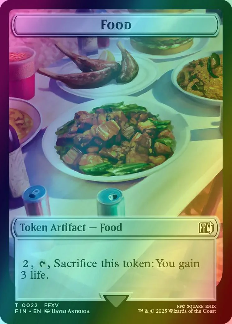 Food Token (22) // Hero Token (04) [FINAL FANTASY: Tokens] [Foil]