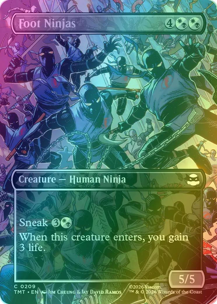 Foot Ninjas [209] [Borderless] [Scene] [Teenage Mutant Ninja Turtles] [Foil]