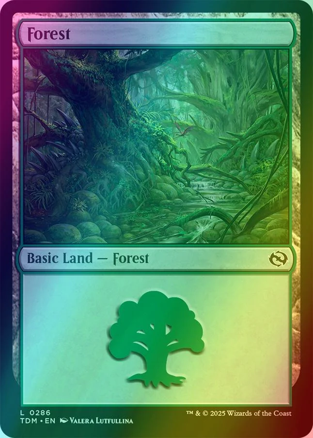 Forest [286] [Tarkir: Dragonstorm] [Foil]