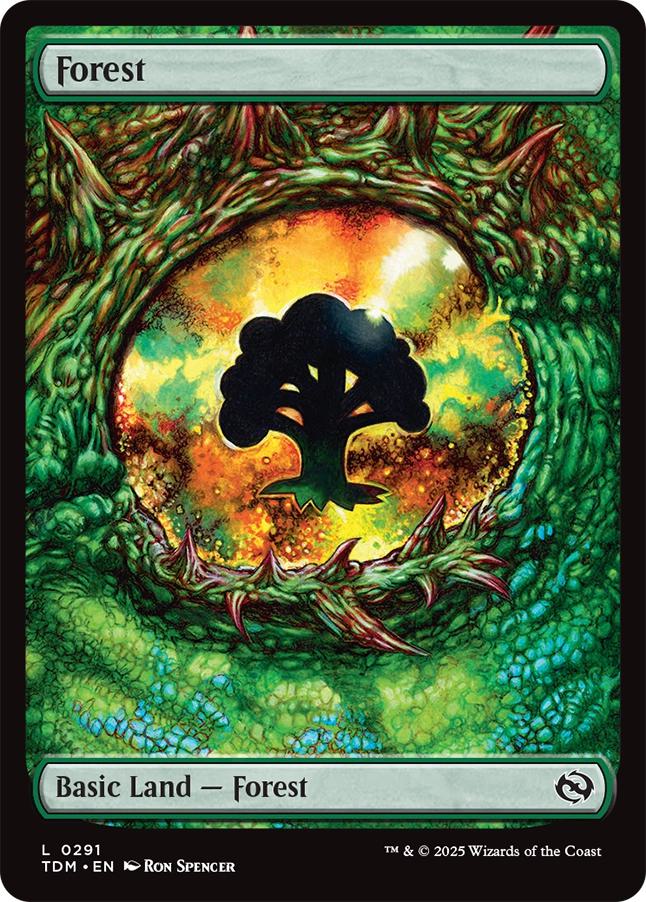 Forest [291] [Full Art] [Dragon's Eye] [Tarkir: Dragonstorm] [Non-Foil]