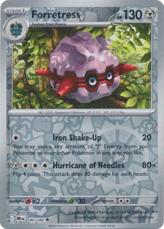 Forretress - 140/182 - Uncommon [sv10-140] [Reverse Holo]