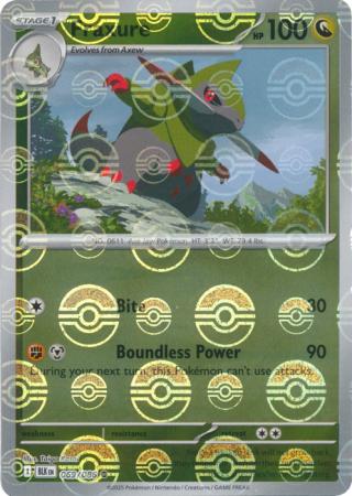 Fraxure - Poké Ball Pattern - 069/086 - Common [sv105b-069] [Reverse Holo]