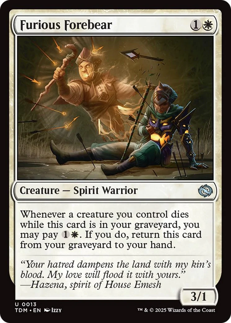 Furious Forebear [13] [Tarkir: Dragonstorm] [Non-Foil]