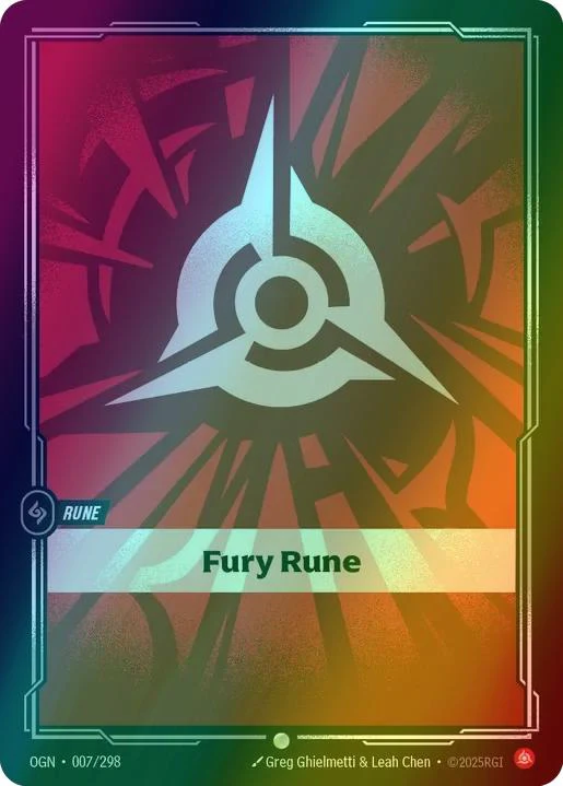 Fury Rune - 007/298 [Origins] [Foil]