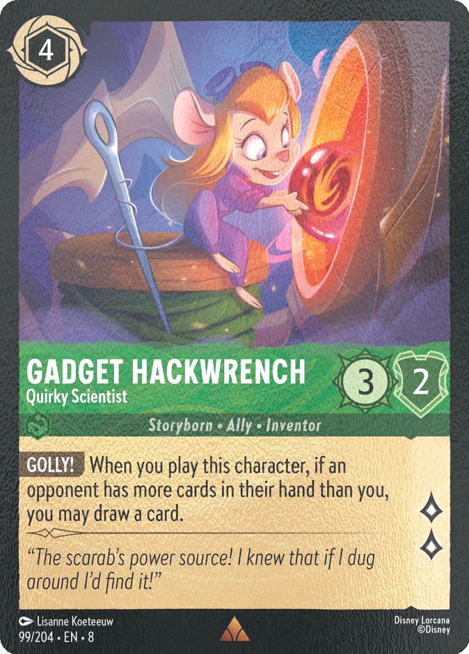Gadget Hackwrench - Quirky Scientist - 99/204 [Reign of Jafar] [Cold Foil]