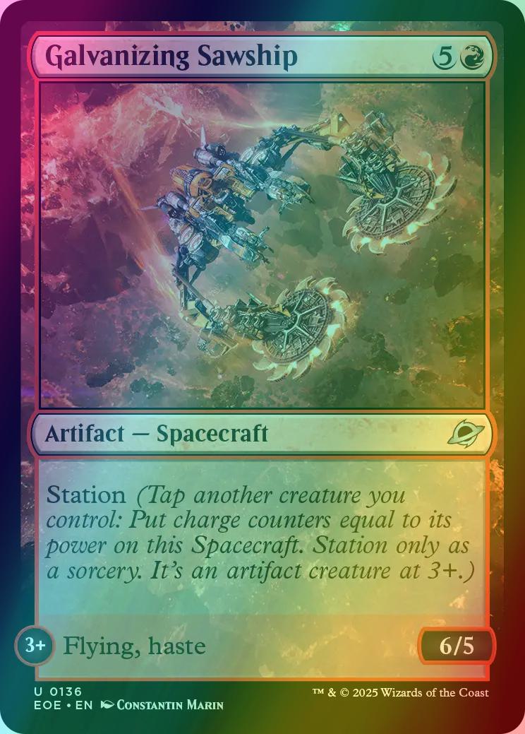 Galvanizing Sawship [136] [Edge of Eternities] [Foil]