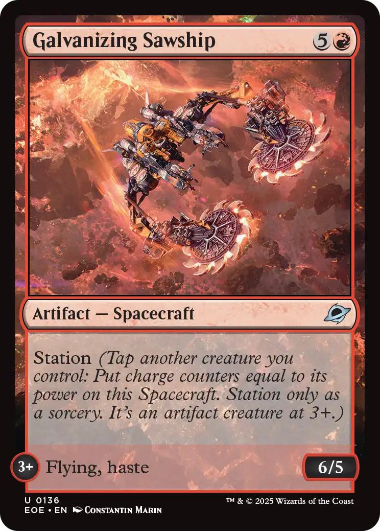 Galvanizing Sawship [136] [Edge of Eternities] [Non-Foil]