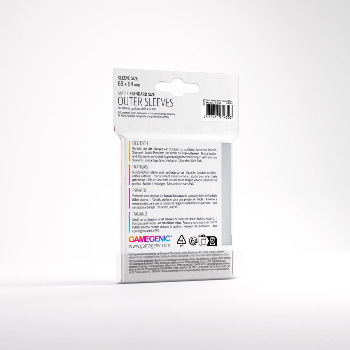 Gamegenic Matte Outer Sleeves - Standard Size - 50ct - Image 2