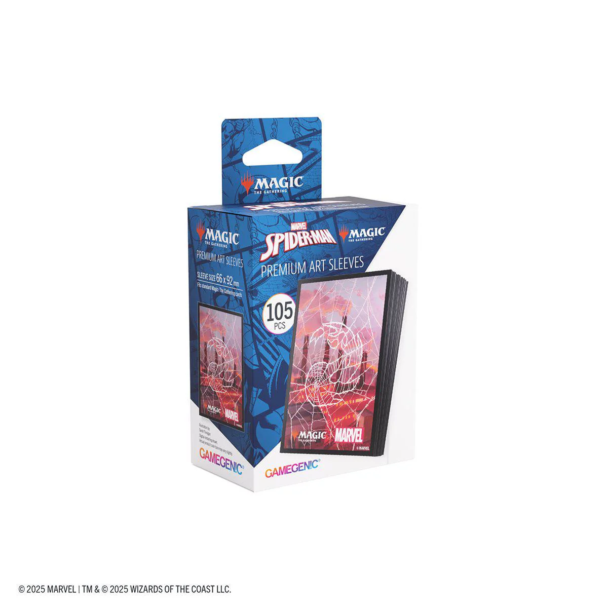 Gamegenic MTG Premium Art Sleeves - Standard Size - 105ct - Marvel's Spider-Man - Mountain