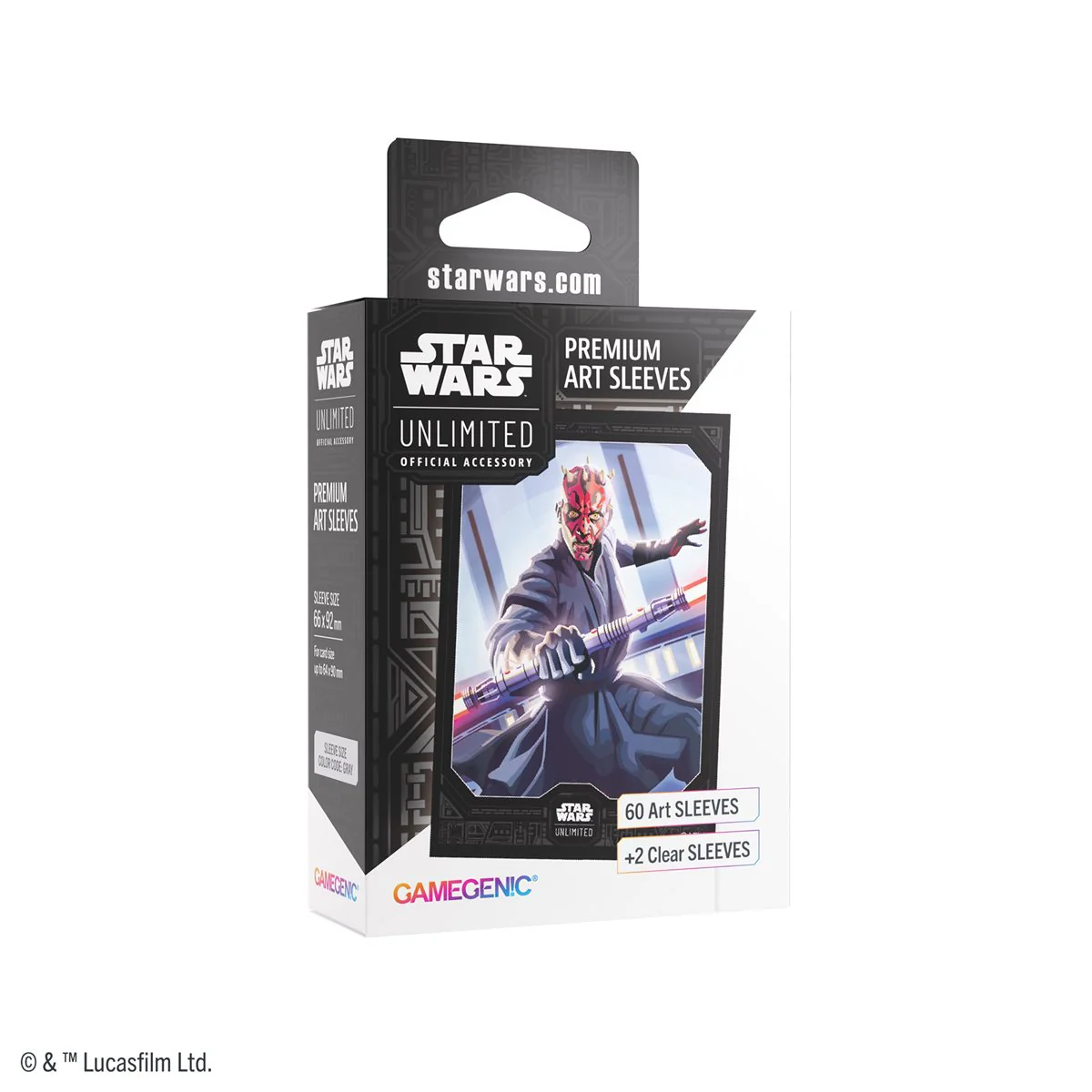 Gamegenic Star Wars: Unlimited Art Sleeves - Standard Size - 60ct - Darth Maul - Legends of the Force