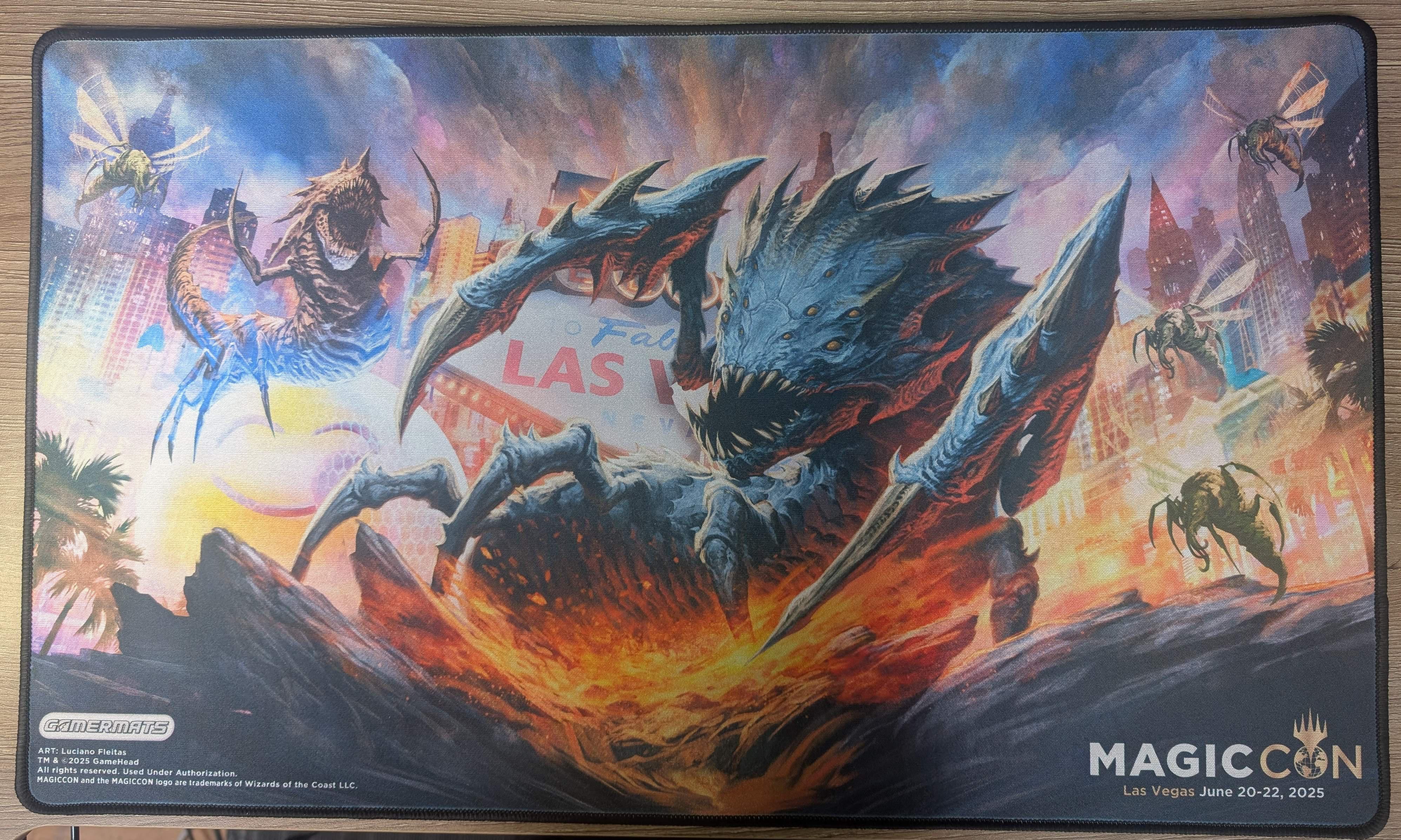 Gamermats Stitched Playmat - MagicCon Las Vegas 2025 - Art by Luciano Fleitas