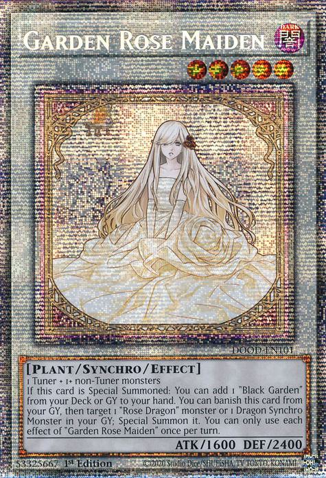 Garden Rose Maiden - DOOD-EN101 - Starlight Rare - 1st Edition