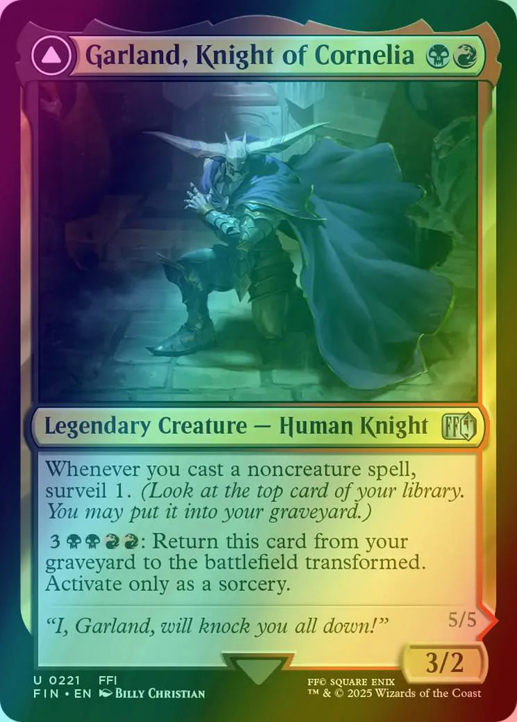 Garland, Knight of Cornelia // Chaos, the Endless [221] [FINAL FANTASY] [Foil]
