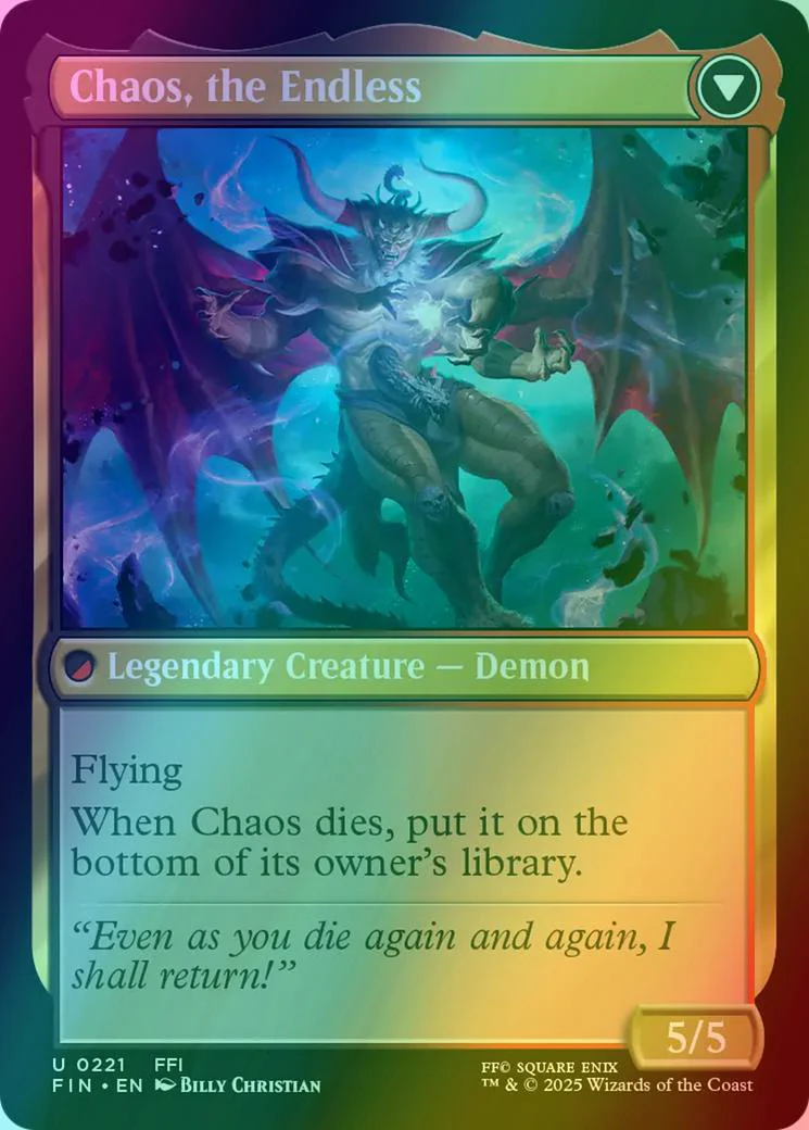 Garland, Knight of Cornelia // Chaos, the Endless [221] [FINAL FANTASY] [Foil] - Image 2
