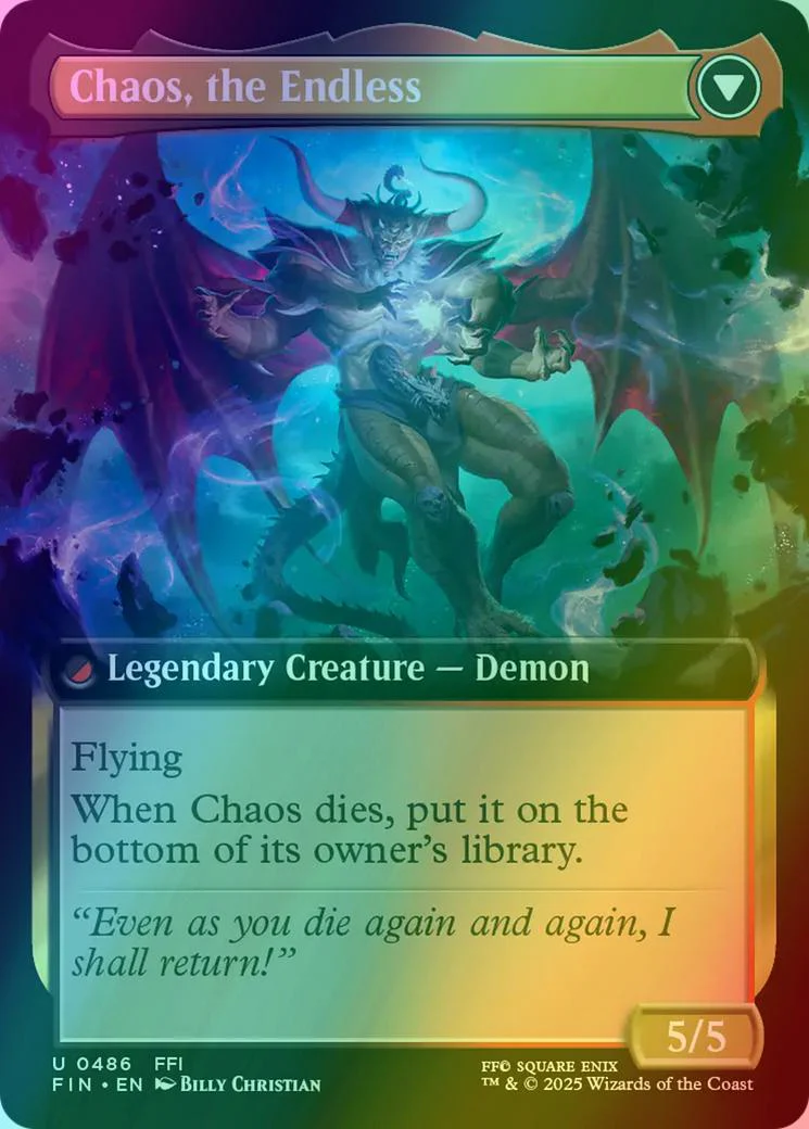 Garland, Knight of Cornelia // Chaos, the Endless [486] [Extended Art] [FINAL FANTASY] [Foil] - Image 2