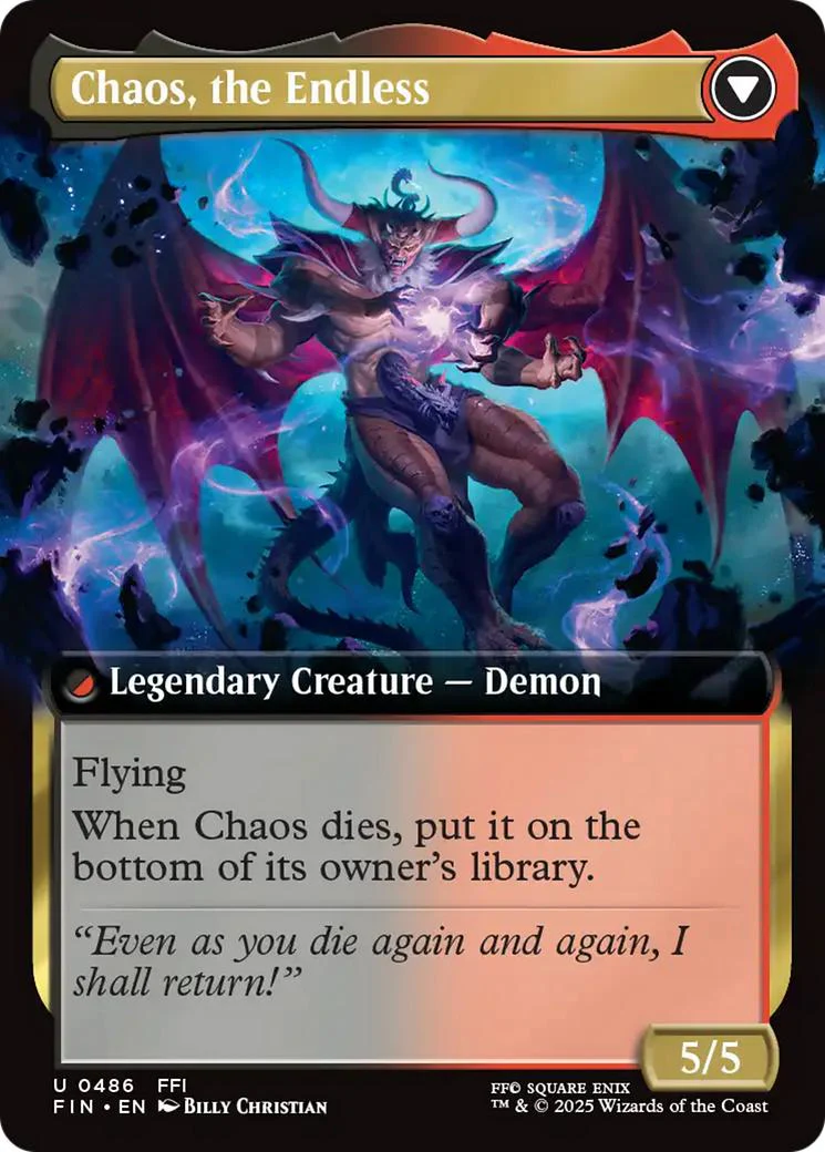 Garland, Knight of Cornelia // Chaos, the Endless [486] [Extended Art] [FINAL FANTASY] [Non-Foil] - Image 2