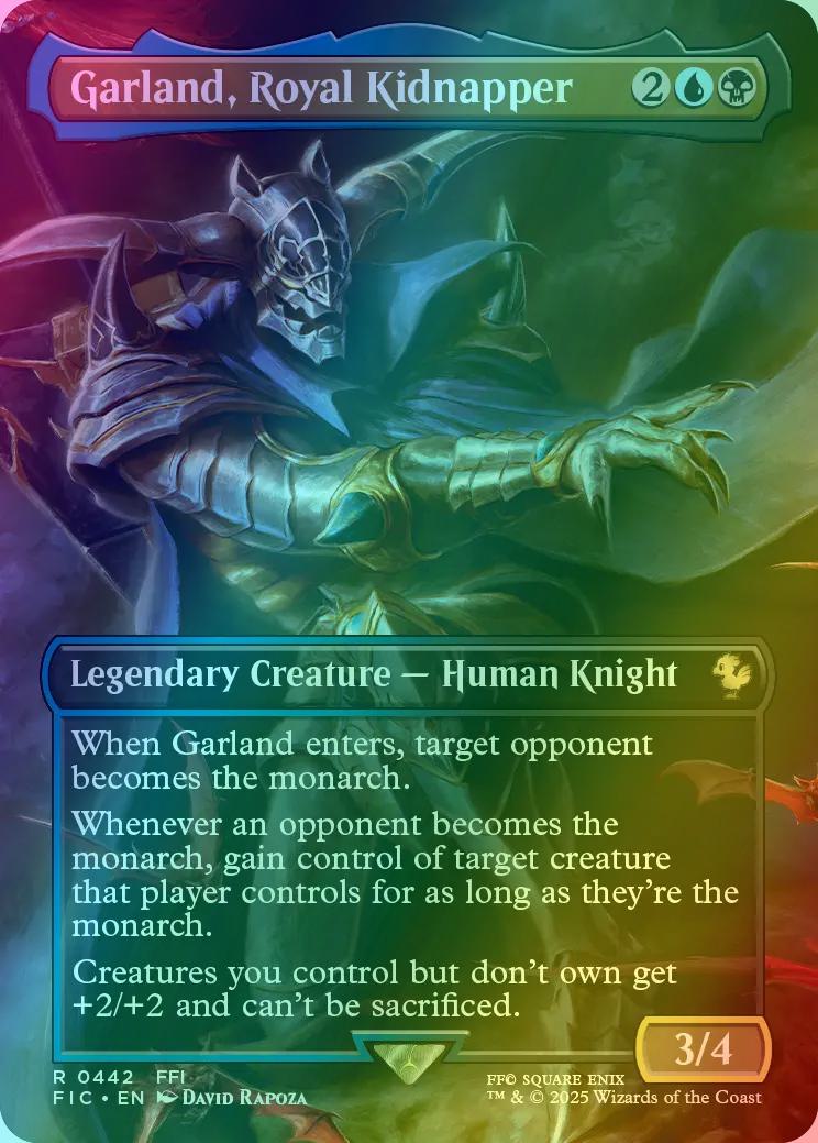 Garland, Royal Kidnapper [442] [Borderless] [Scene] [FINAL FANTASY: Commander] [Foil]