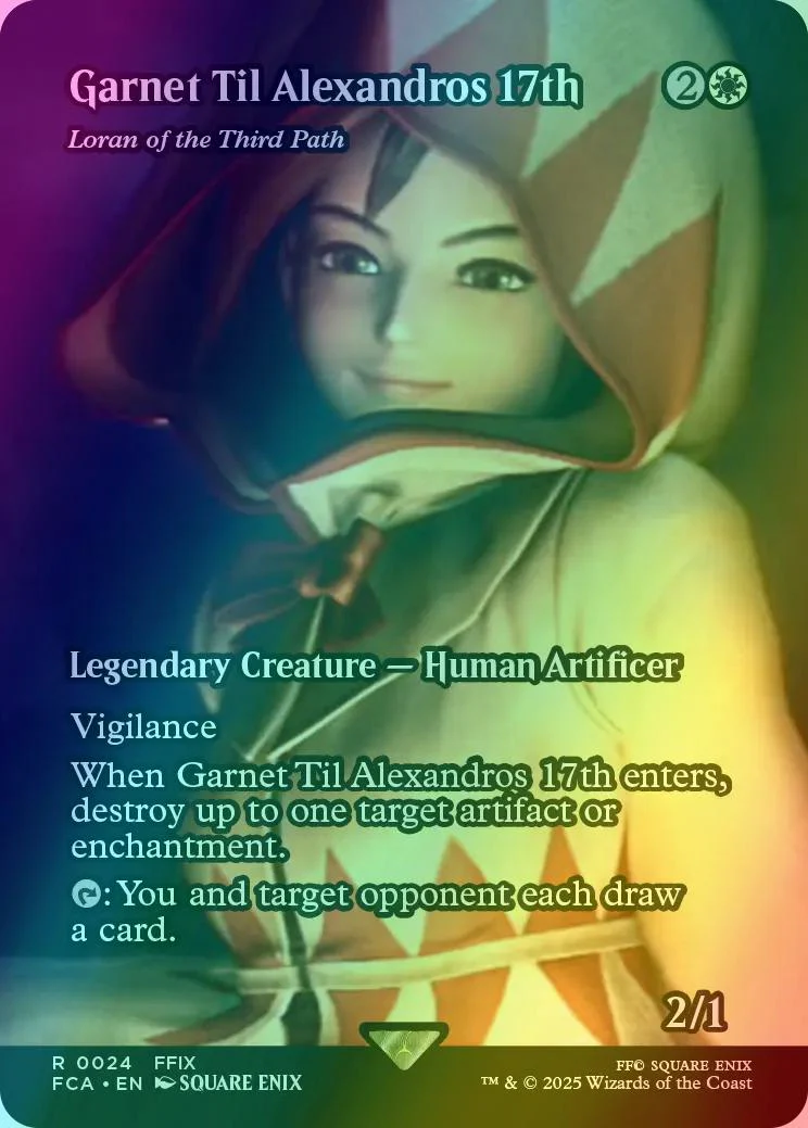 Garnet Til Alexandros 17th - Loran of the Third Path [24] [Borderless] [FINAL FANTASY: Through the Ages] [Foil]