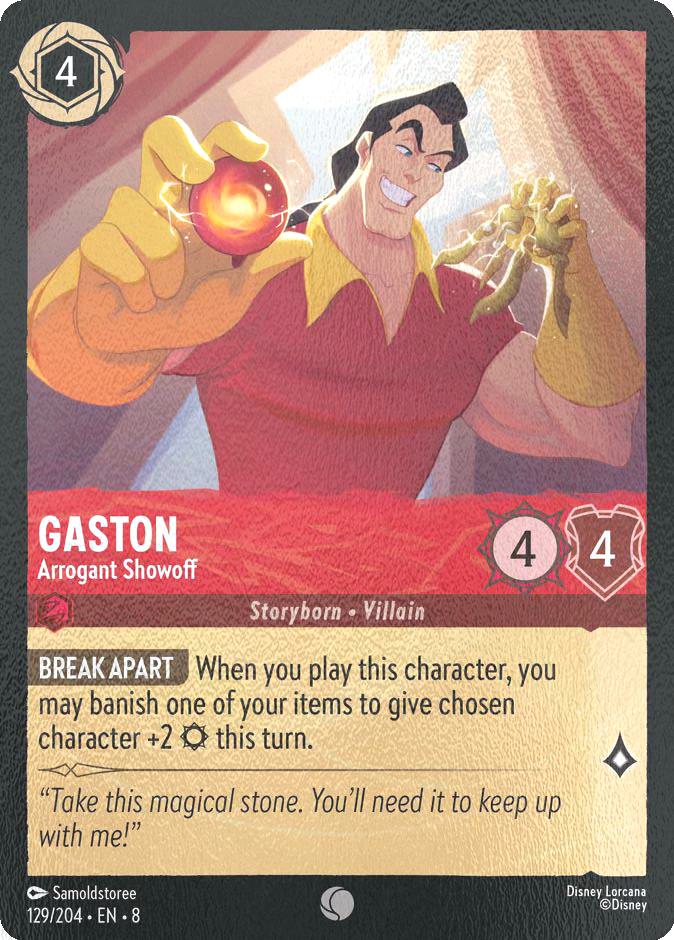 Gaston - Arrogant Showoff - 129/204 [Reign of Jafar] [Cold Foil]