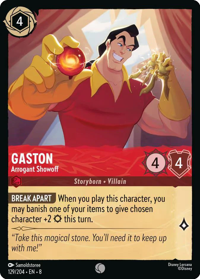Gaston - Arrogant Showoff - 129/204 [Reign of Jafar] [Non-Foil]