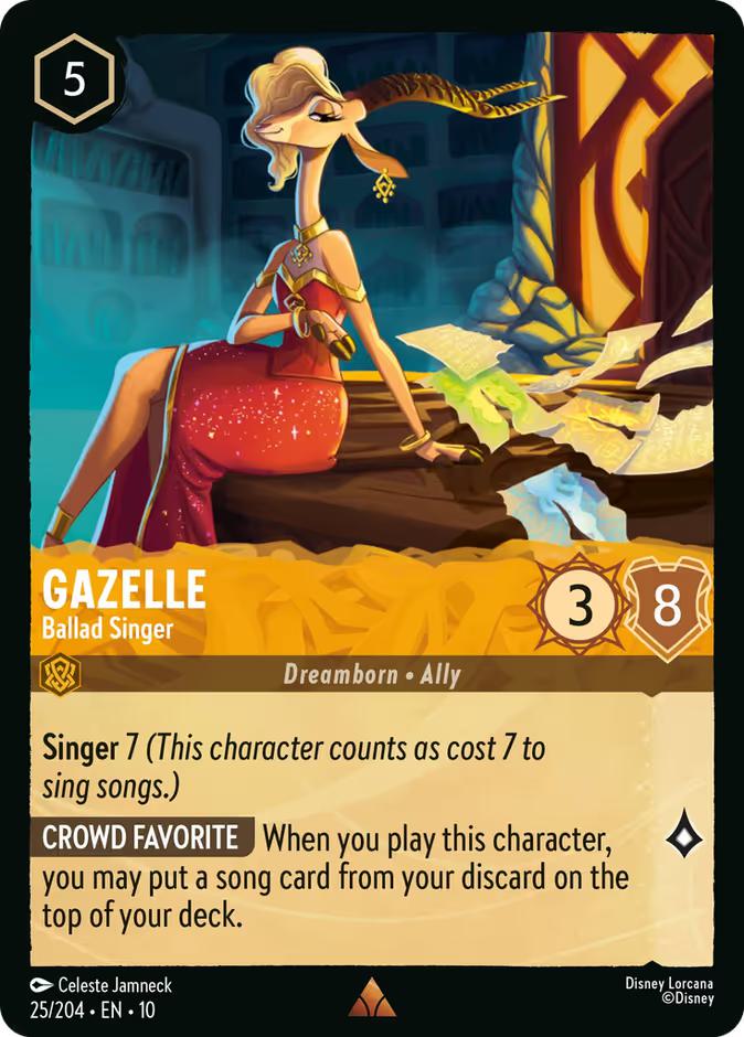 Gazelle - Ballad Singer - 25/204 [Whispers in the Well] [Non-Foil]