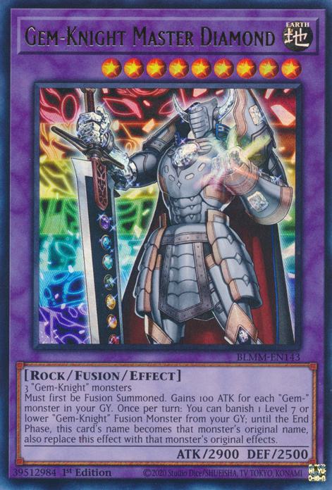 Gem-Knight Master Diamond - BLMM-EN143 - Ultra Rare - 1st Edition