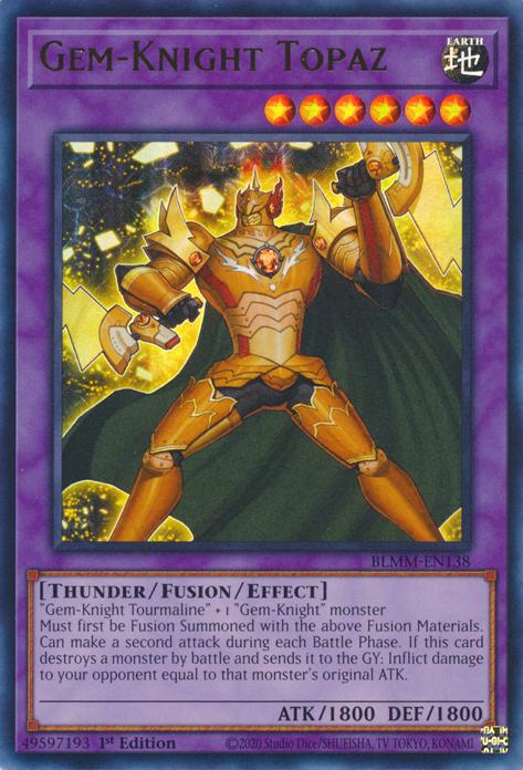 Gem-Knight Topaz - BLMM-EN138 - Ultra Rare - 1st Edition