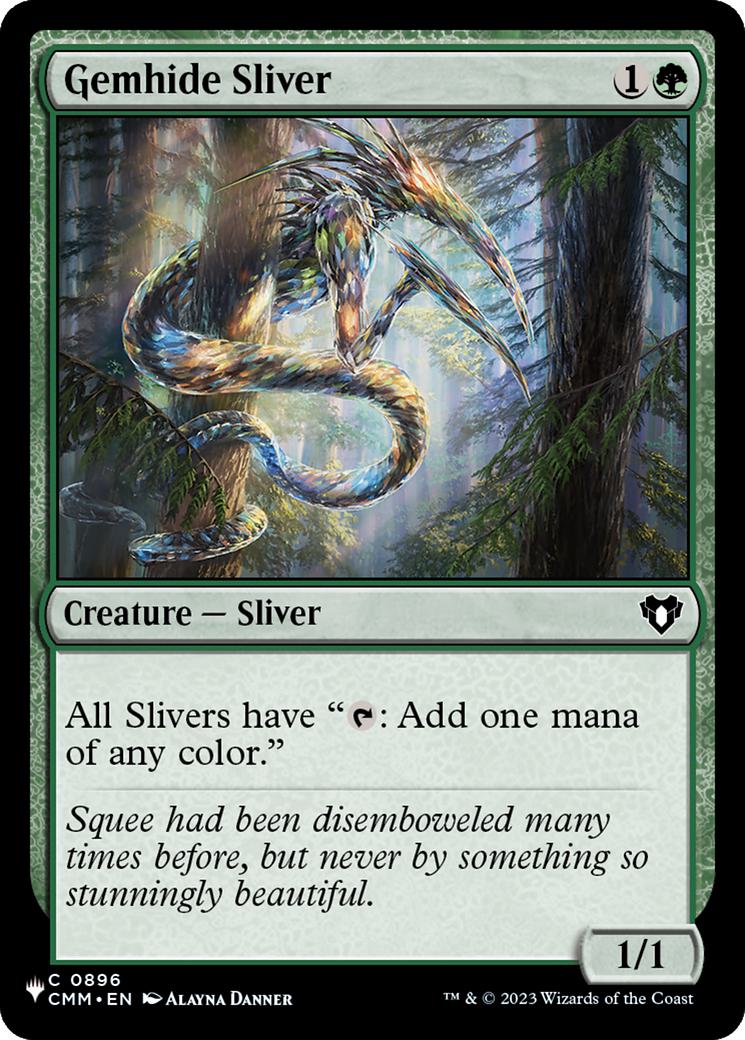 Gemhide Sliver [CMM-896] [The List] [Non-Foil]