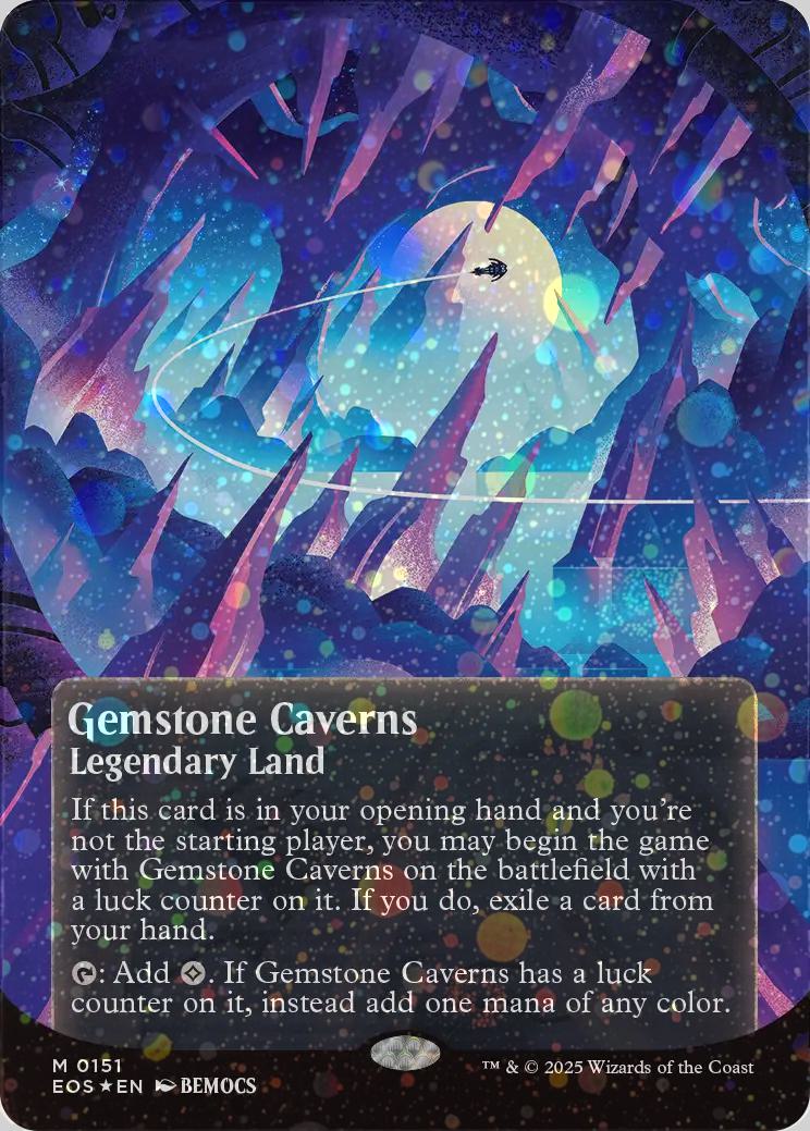 Gemstone Caverns [151] [Borderless] [Poster] [Edge of Eternities: Stellar Sights] [Galaxy Foil]