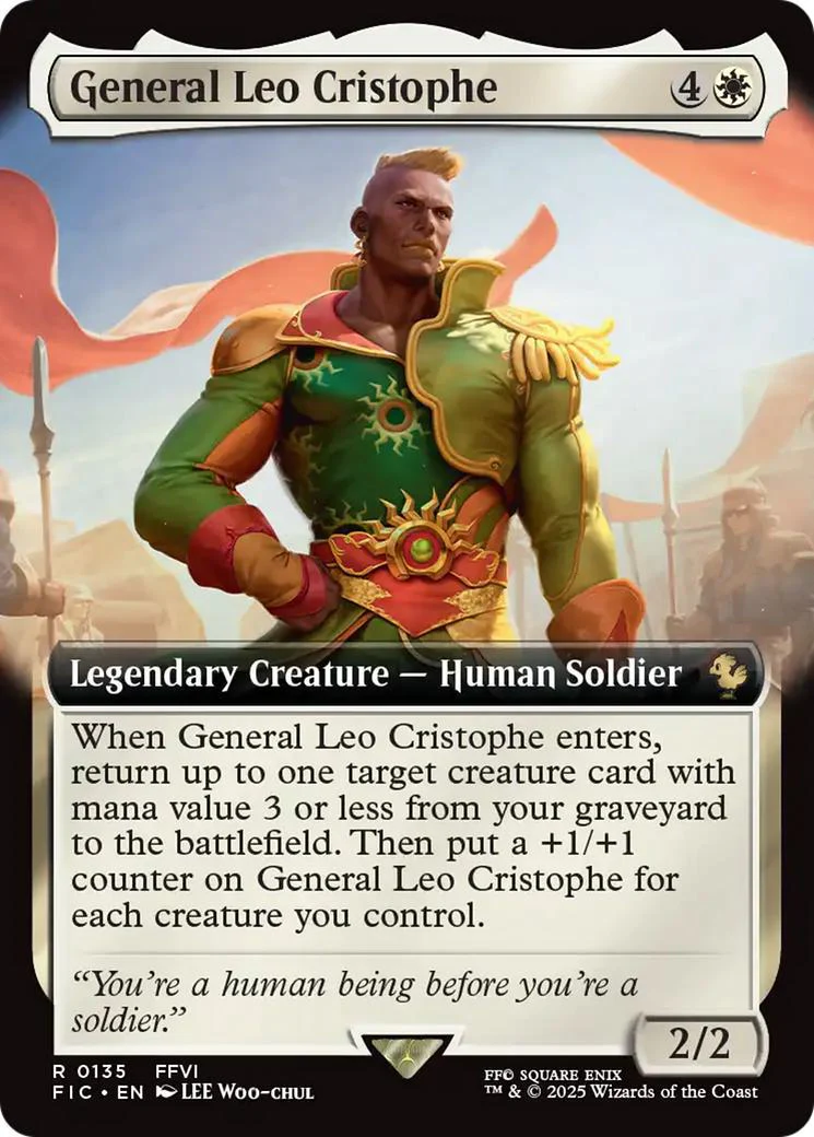 General Leo Cristophe [135] [Extended Art] [FINAL FANTASY: Commander] [Non-Foil]