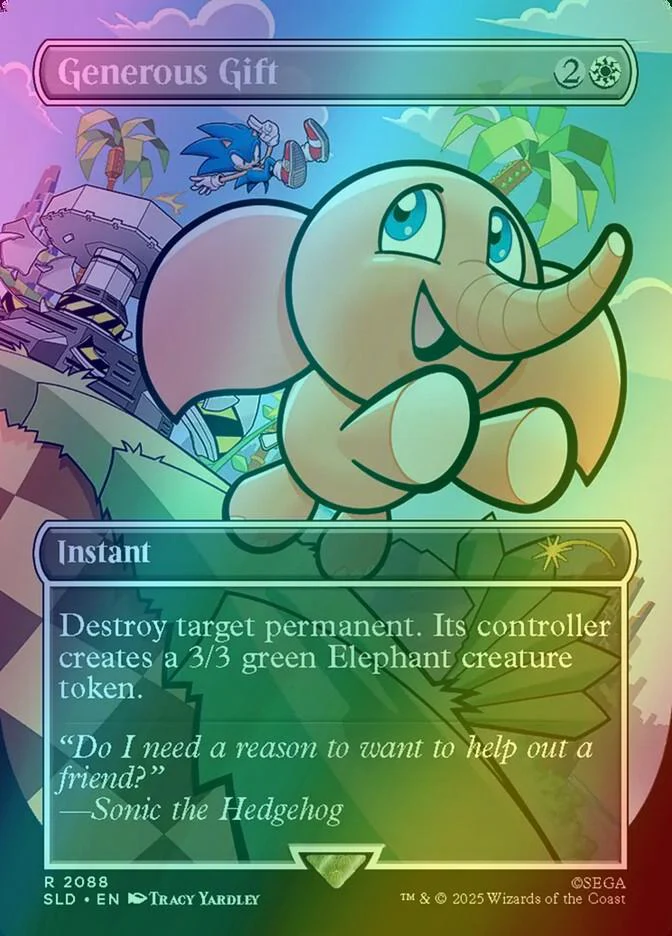 Generous Gift [2088] [Borderless] [Secret Lair X Sonic: Chasing Adventure] [Secret Lair Drop] [Foil]