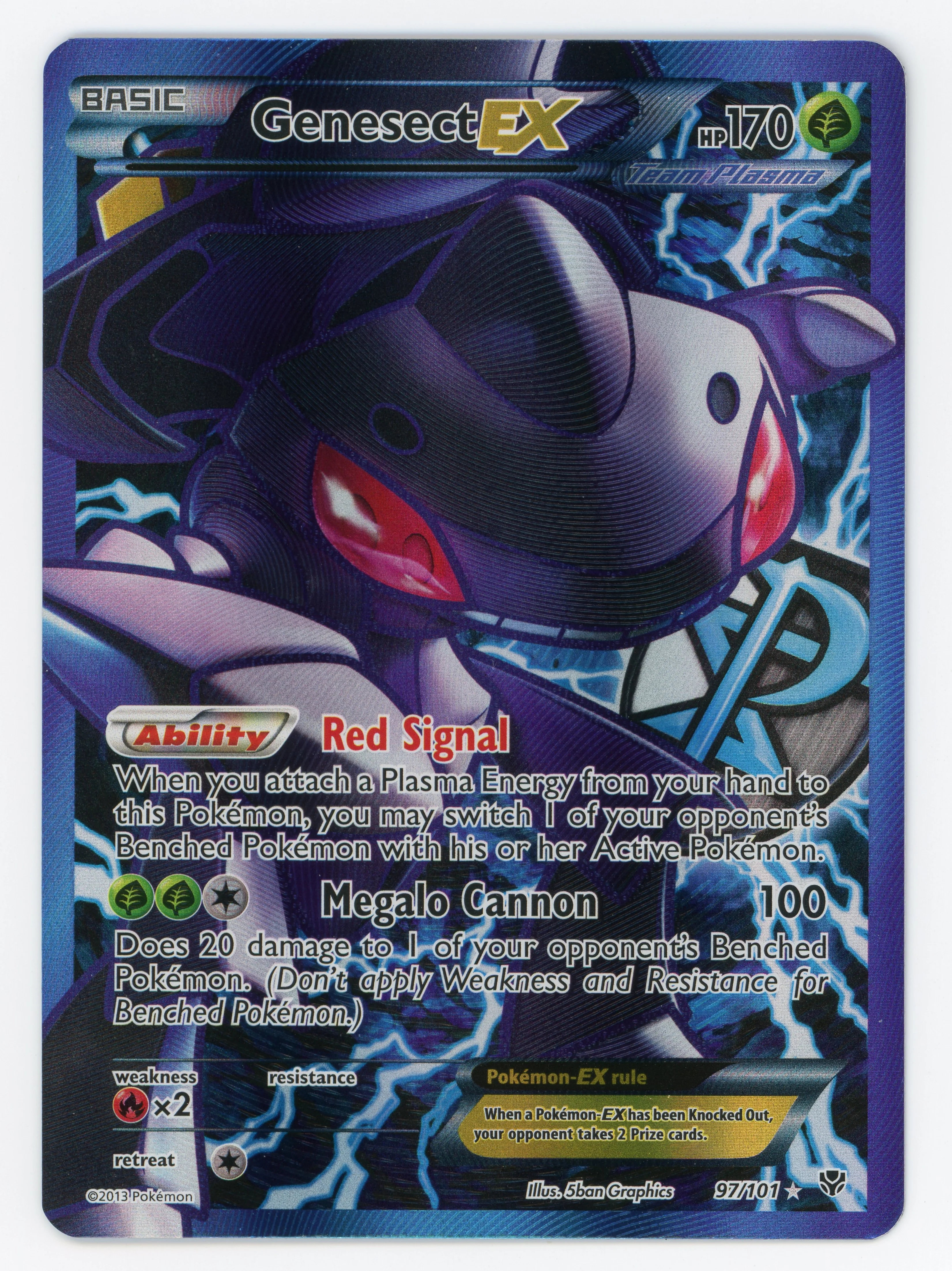 Genesect-EX - 97/101 - Rare Ultra - Ultra Rare - Scan 13743