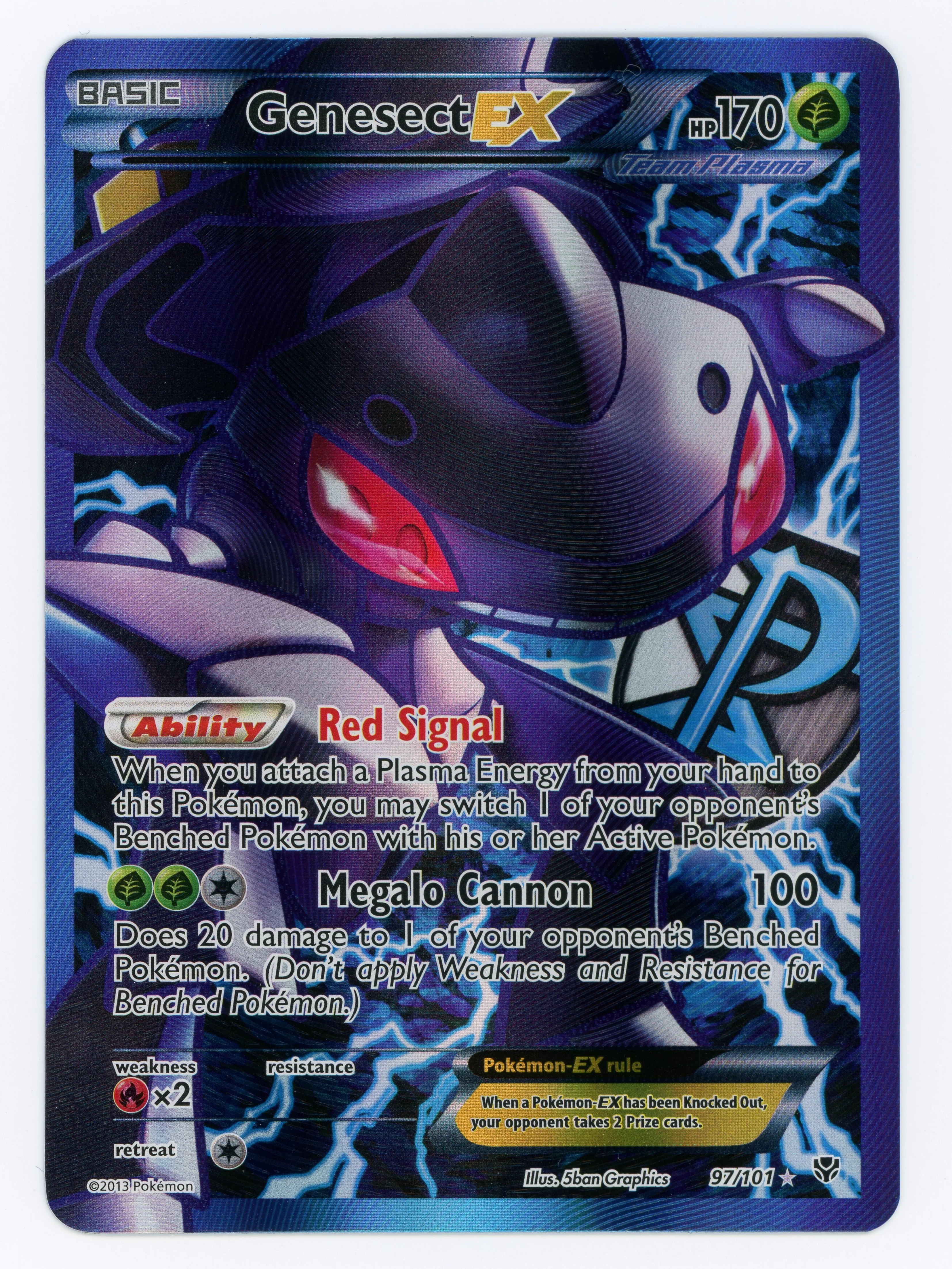 Genesect-EX - 97/101 - Rare Ultra - Ultra Rare - Scan 14019