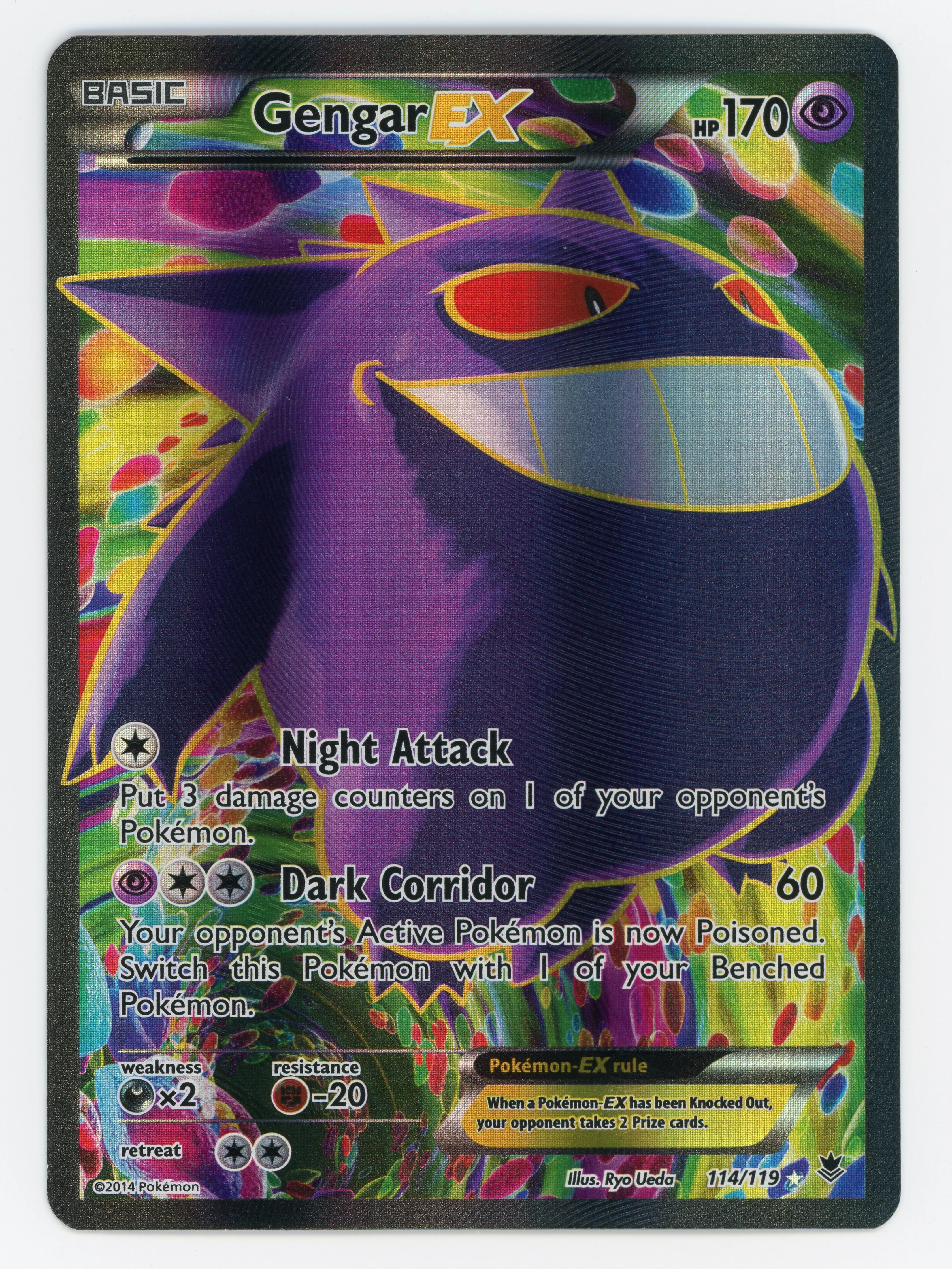 Gengar-EX - 114/119 - Rare Ultra - Ultra Rare - Scan 14892
