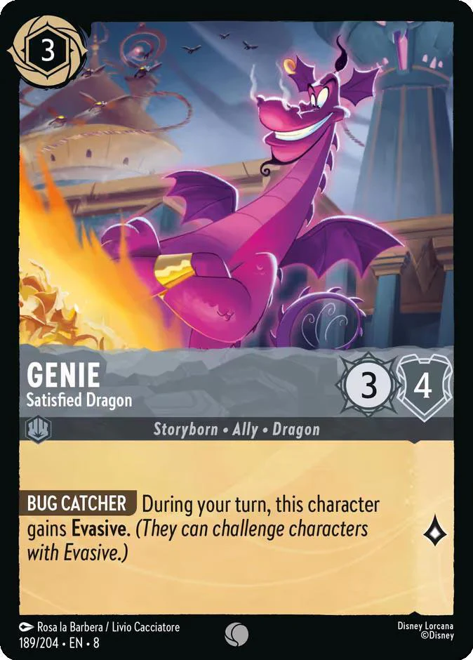 Genie - Satisfied Dragon - 189/204 [Reign of Jafar] [Non-Foil]