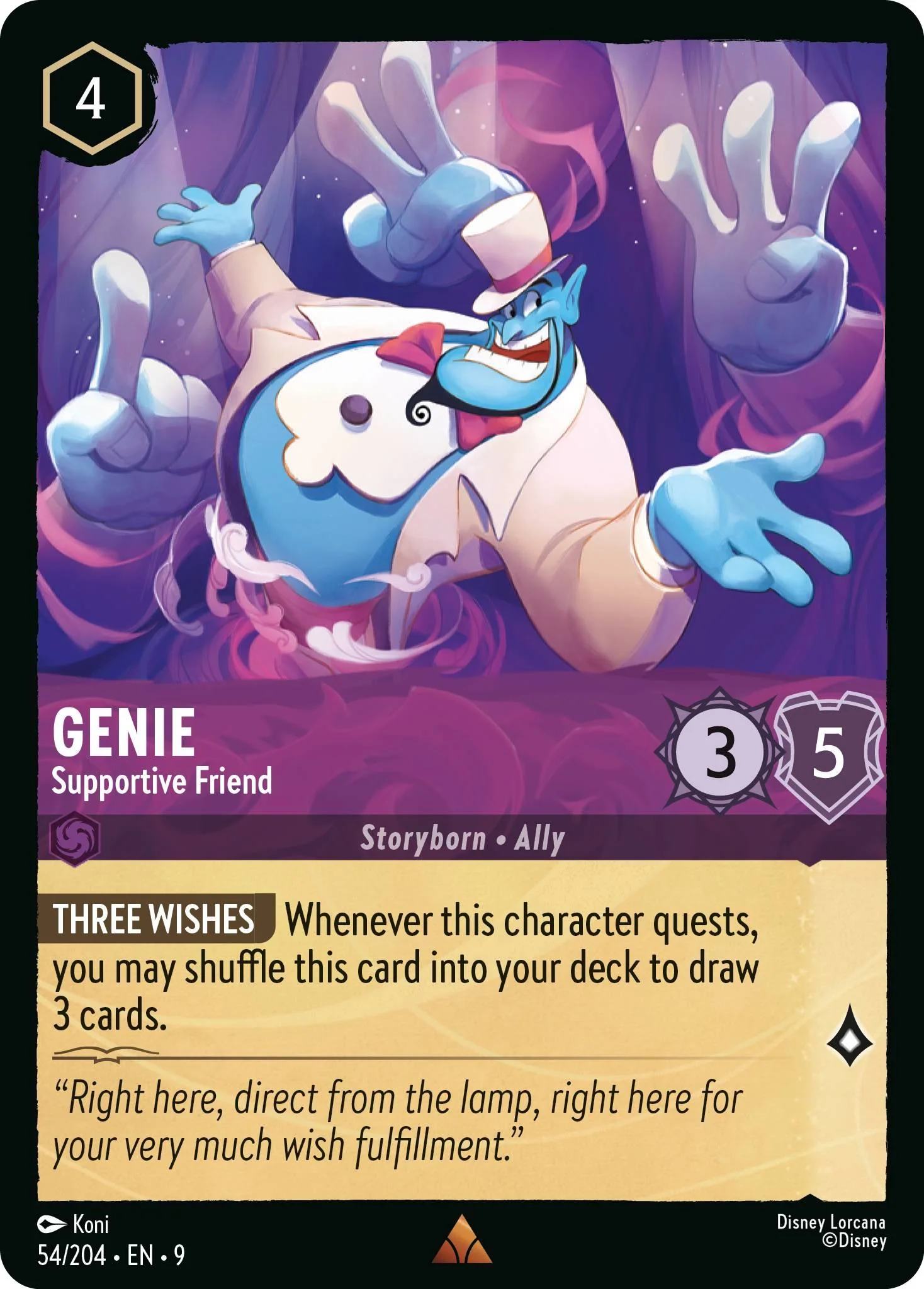 Genie - Supportive Friend - 54/204 [Fabled] [Non-Foil]