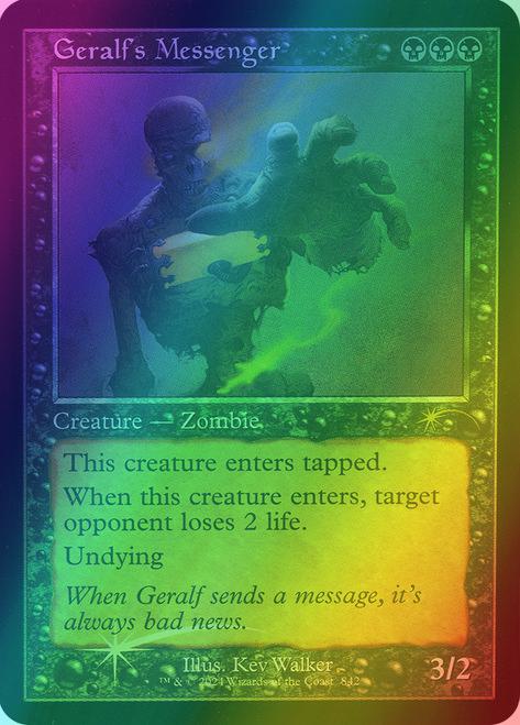 Geralf's Messenger [0842] [Retro Frame] [Kev Walker] [Secret Lair Drop] [Foil]