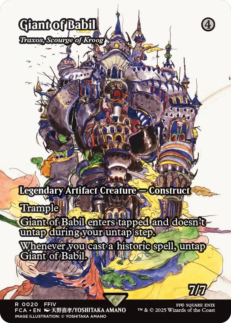 Giant of Babil - Traxos, Scourge of Kroog [20] [Borderless] [FINAL FANTASY: Through the Ages] [Non-Foil]