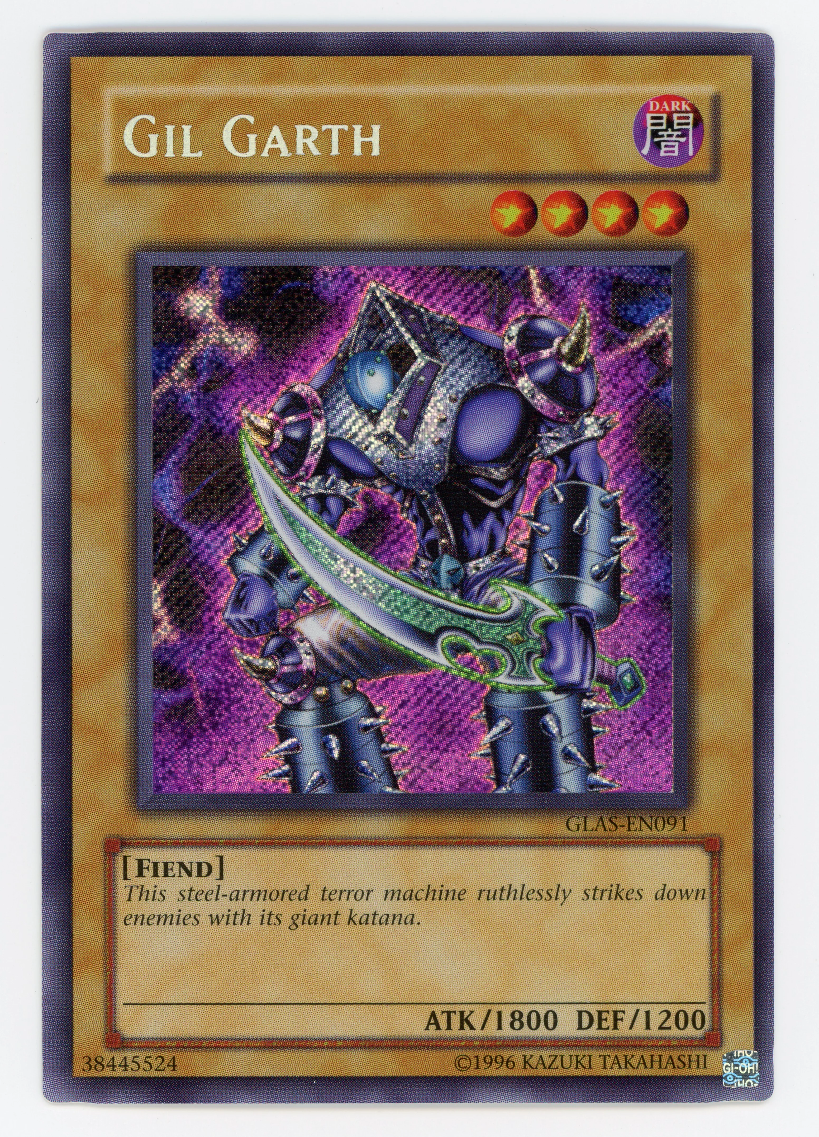 Gil Garth - GLAS-EN091 - Secret Rare - Unlimited - Scan 14743