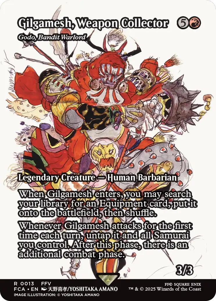 Gilgamesh, Weapon Collector - Godo, Bandit Warlord [13] [Borderless] [FINAL FANTASY: Through the Ages] [Non-Foil]