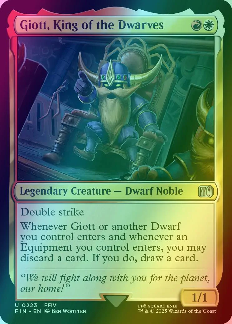 Giott, King of the Dwarves [223] [FINAL FANTASY] [Foil]