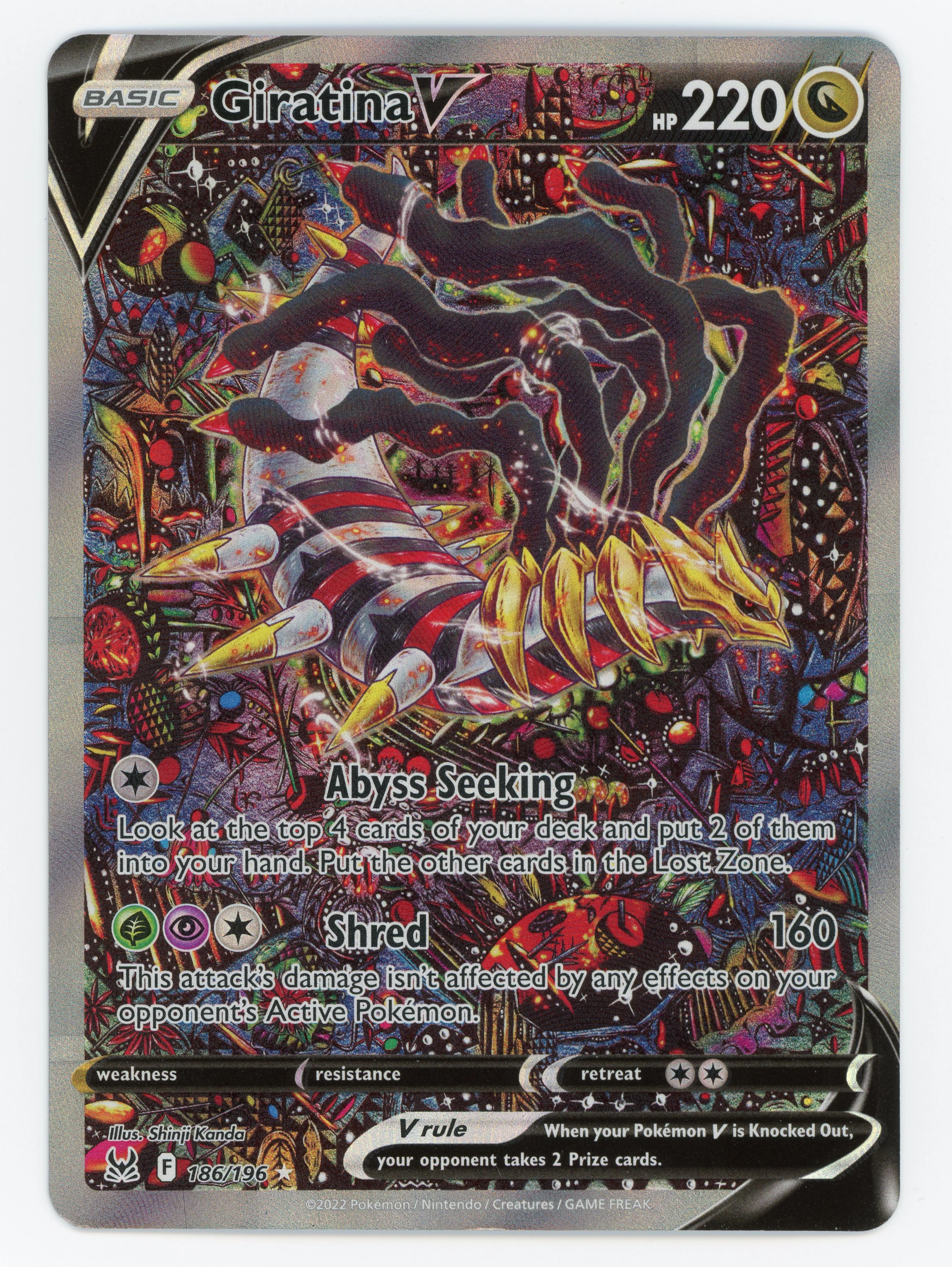 Giratina V - 186/196 - Rare Ultra - Ultra Rare - Scan 15419