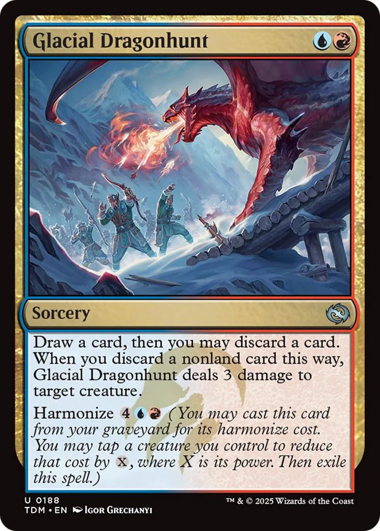 Glacial Dragonhunt [188] [Tarkir: Dragonstorm] [Non-Foil]