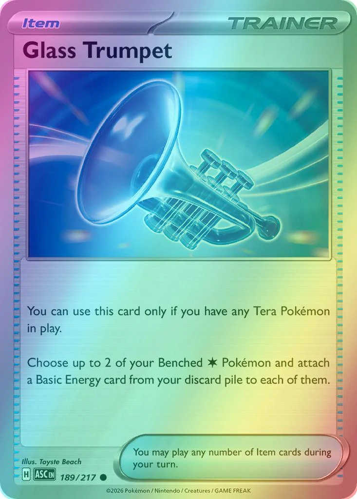 Glass Trumpet - 189/217 - Common [me025-189] [Reverse Holo]