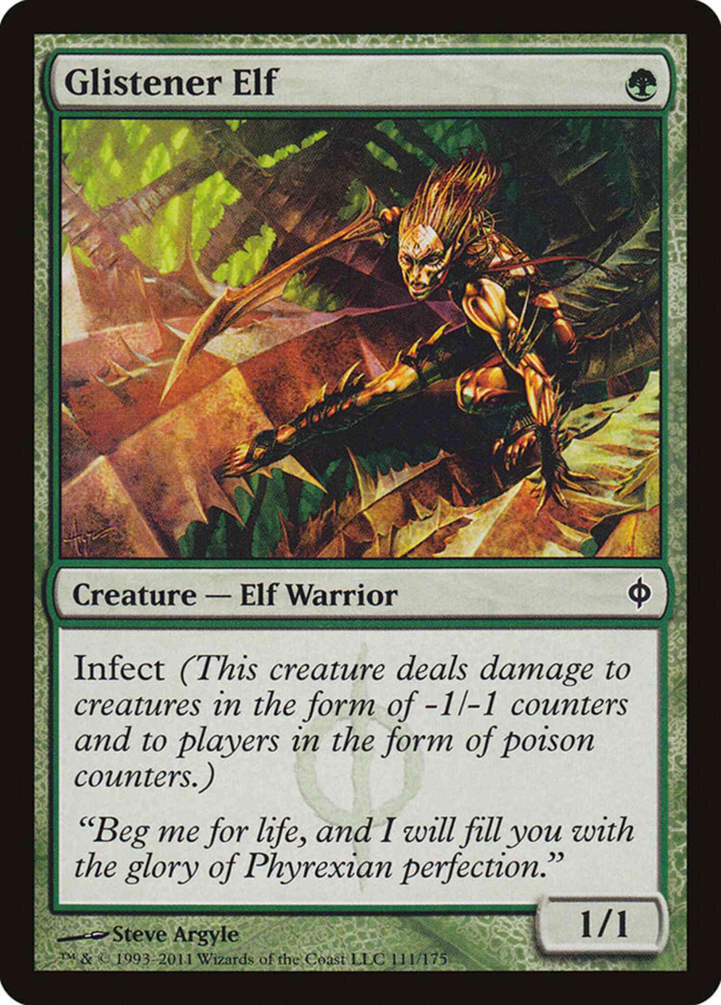 Glistener Elf [111] [New Phyrexia] [Non-Foil]