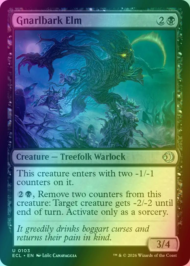 Gnarlbark Elm [103] [Lorwyn Eclipsed] [Foil]