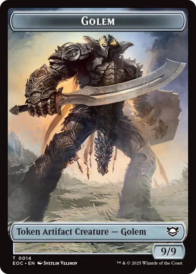 Gnome Token (11) // Golem Token (14) [Edge of Eternities: Commander: Tokens] [Non-Foil] - Image 2
